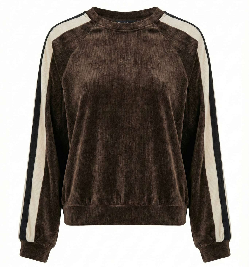 Sweat Signature à Bandes Contrastées – Collection Hiver 26