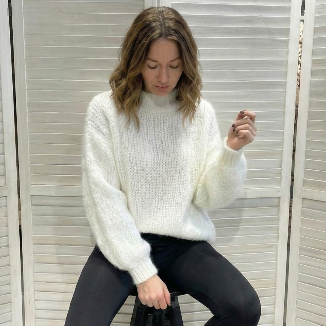 Le Pull Cocon en Laine Recyclée & Manches Ballon