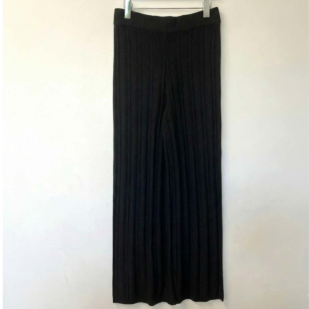 Le Pantalon Palazzo Côtelé – Touche Cachemire & Laine