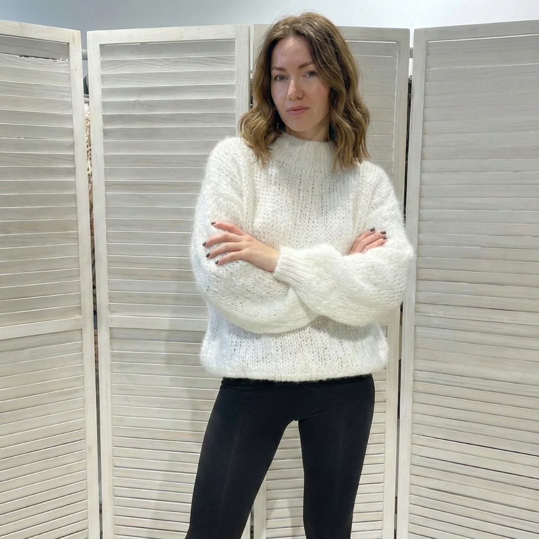 Le Pull Cocon en Laine Recyclée & Manches Ballon